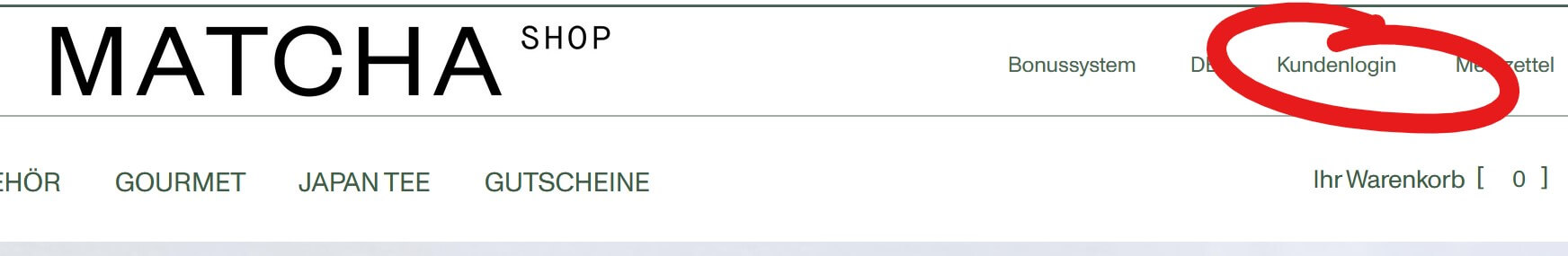 Login Schritt