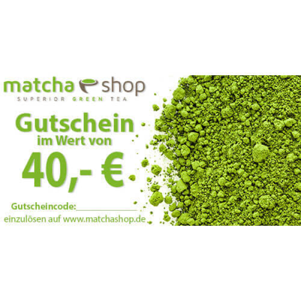 Voucher 40 Euro - matchashop